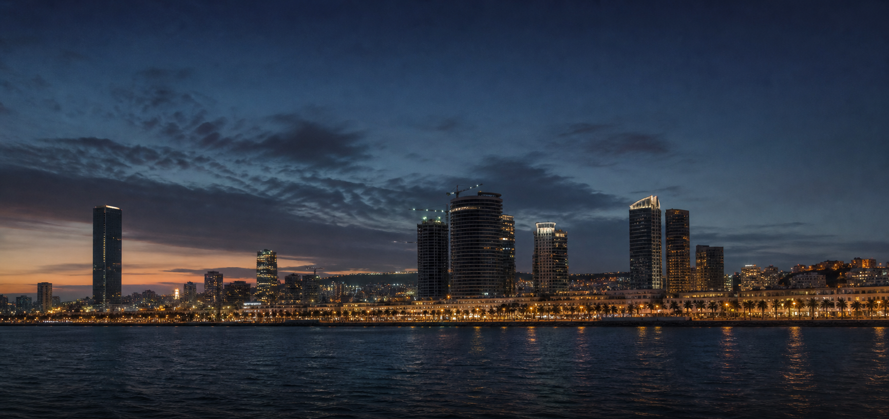 Vue panoramique de la skyline de Luanda